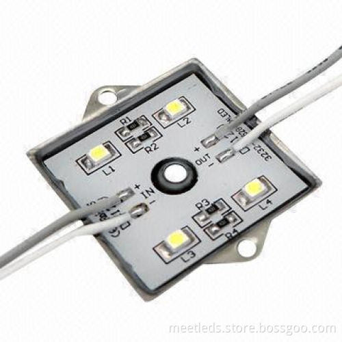Square 4x SMD3528 Waterproof LED Module for Advertising